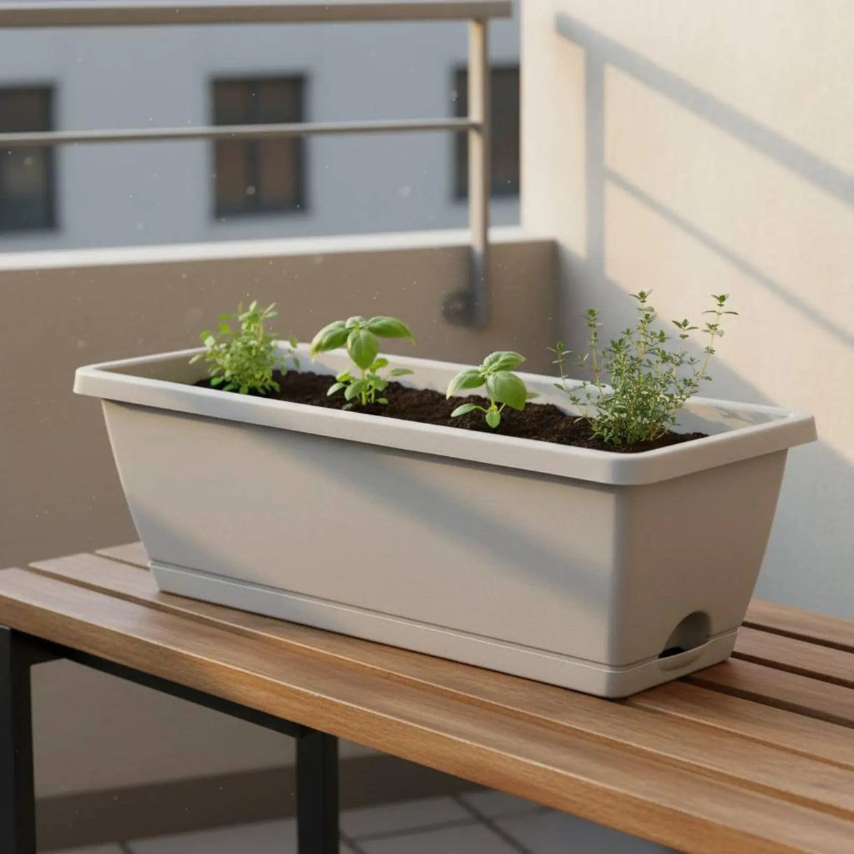Hanging Planter for Balcony Railing Plant Basket Fence Planter Home Decor Window Box Planter Flower Pot for Garden Deck Yard