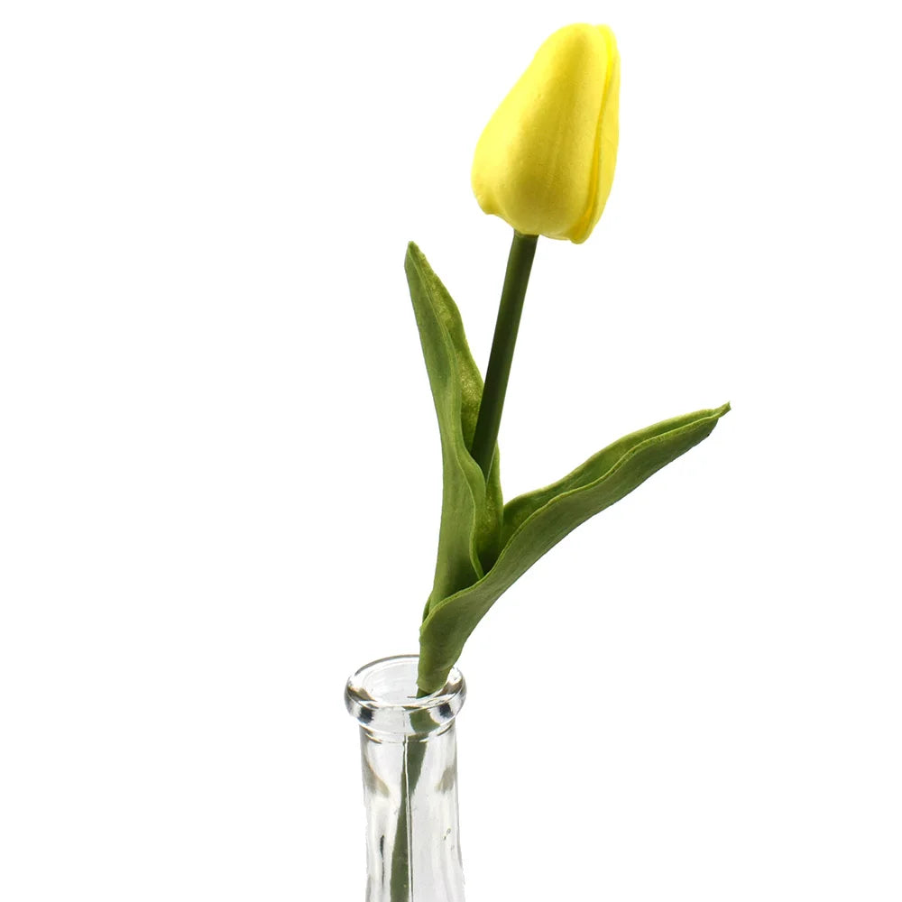 10PCS Real Touch Artificial Tulip Bouquet – Fake Flowers for Wedding & Home Décor