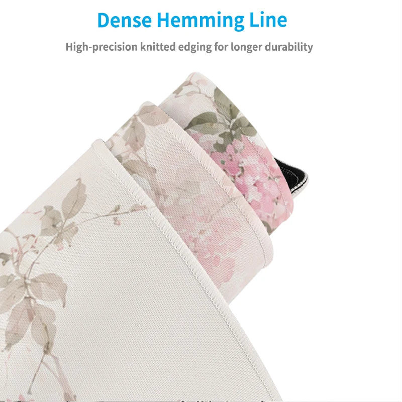 Mouse Pad Pink Flowers Gaming XL Home Computer New Mousepad XXL Desk Mats Office Natural Rubber Non-Slip Gaming laptop Table Mat