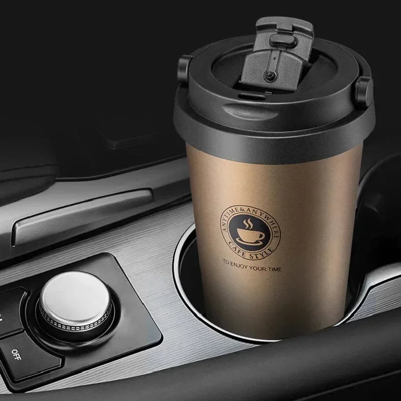 500ml Insulated Travel Coffee Cup with Handle