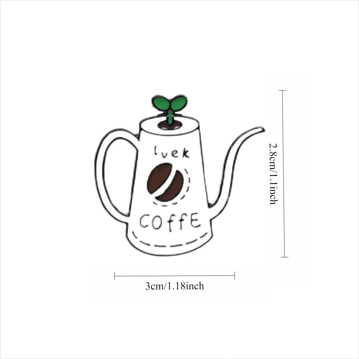 Coffee Series Badge Accessories Cup-shaped Pin Creative Cartoon Badge Personalized Clothing Backpack Decorative Accessories