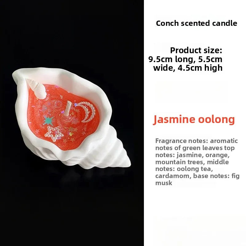 1pcs Sea Shell Aromatherapy Candle Creative Starfish Shell Scented Candle Sea Shell Candle Handmade Sea Shell Whirlpool Candles