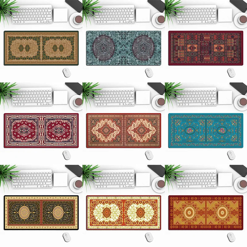 Persian Mouse Pad Large Xxl Big Office Carpet Non-slip Mouse Mats Gamer Rug Desk Accessories Computer Desk Pads Gaming Mouse Pad