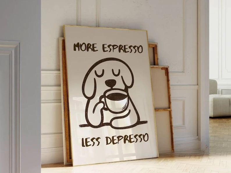 3pcs Club Coffee Canvas Wall Art, Unframed Retro Coffee Posters, Coffee Cart Print for Coffee Station Decor, Coffee Lover Gifts