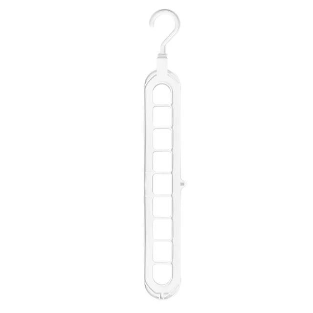 1/2pcs 9 Holes Clothes Coat Hanger Organizer Multi-port Support Drying Racks Plastic Cabinet Storage Rack Hangers for Clothes
