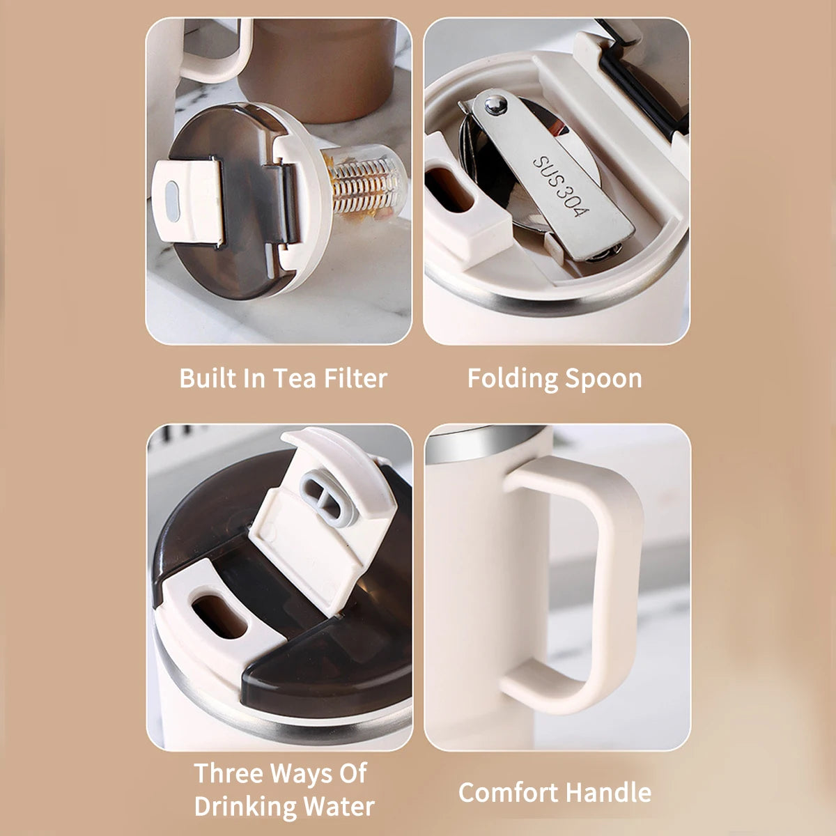 Double-Wall Insulated Travel Mug (450/500ml)