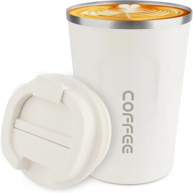 Double-Wall Insulated Coffee Mug for Travel