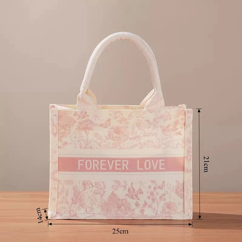 Wedding Holiday Party Wedding Party Gift Bag Canvas Tote Bag Festive Gift Wrapping Tote Bag
