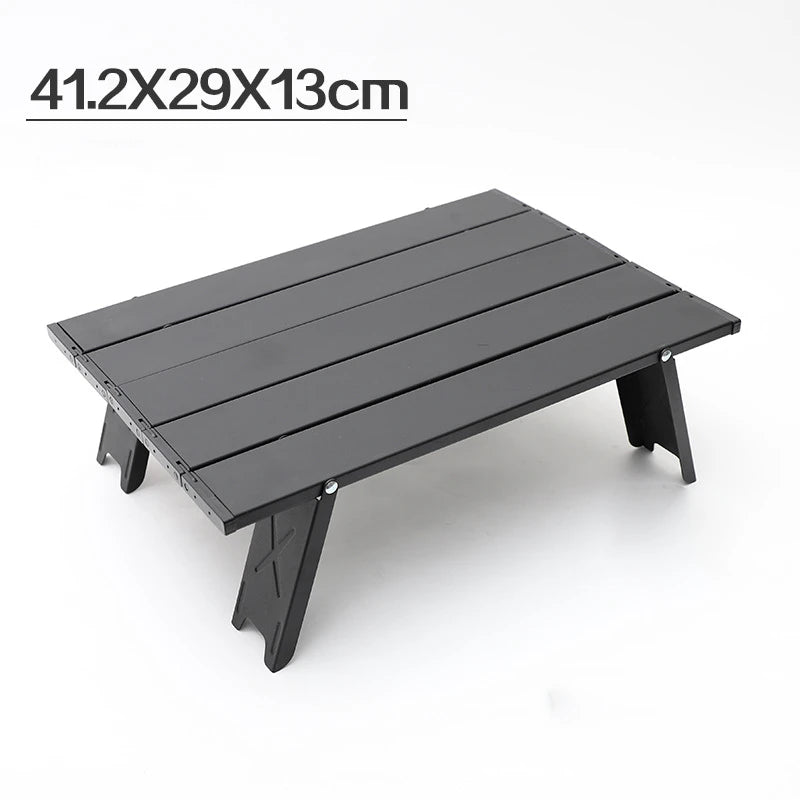 Outdoor Camping Portable Foldable Mini Table For Tours Beach Picnic Barbecue Tableware Folding Computer Desk Ultralight
