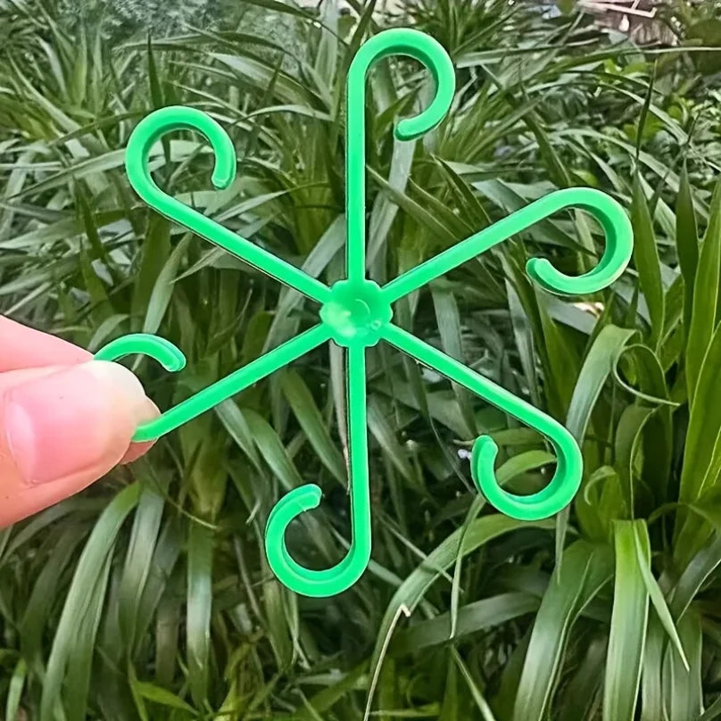 4Pcs Plant Anti-Toppling Support Pole Green Plant Fixator Flower Hydroponic Folding Fixed Support Plant Stand Garden Accessories