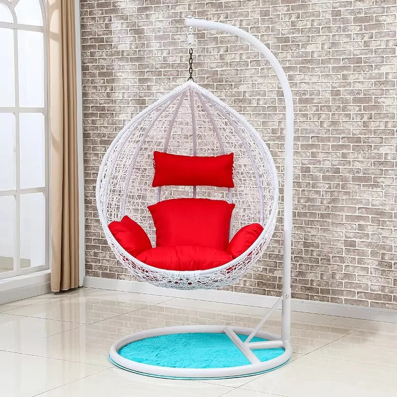 Hot Selling Indoor Swing Outdoor Hanging Chair Rattan Wicker Egg Swing Chair Customized