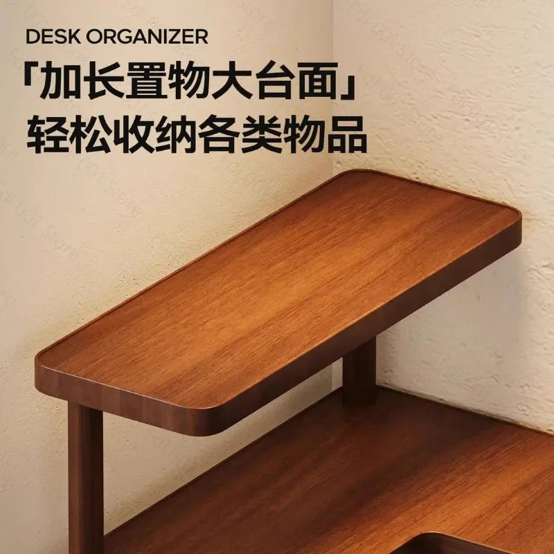 Desktop Corner Rack Bamboo and Wood Storage Daily Necessities Kitchen Seasoning Rack