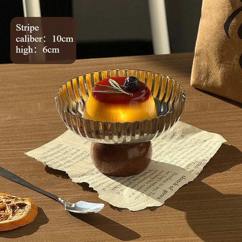 Ins Style Creative Short Bowl Stainless Steel Dessert Bowl High-looking Snack Bowl Ice Cream Cup Pudding Cup