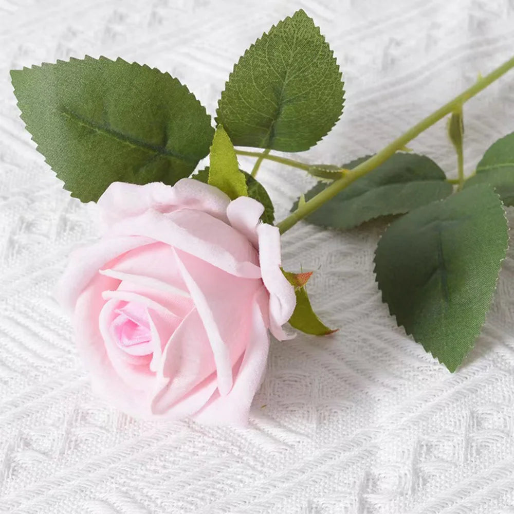1/3/5/10/20pcs Roses Artificial Flowers Rose Flower Branch Artificial Red Roses Realistic Fake Rose for Wedding Home Decor