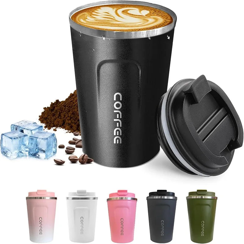 Double-Wall Insulated Coffee Mug for Travel