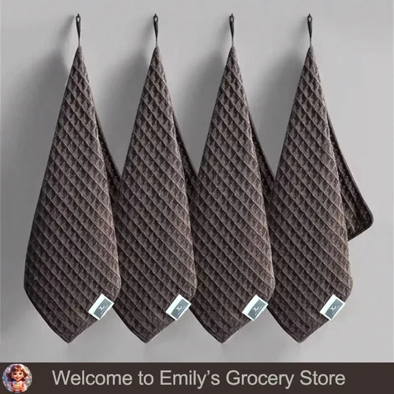 1/6Pcs Super Absorbent Microfiber Coffee Bar Towels Home Barista Cleaning Tool for Coffee Machine