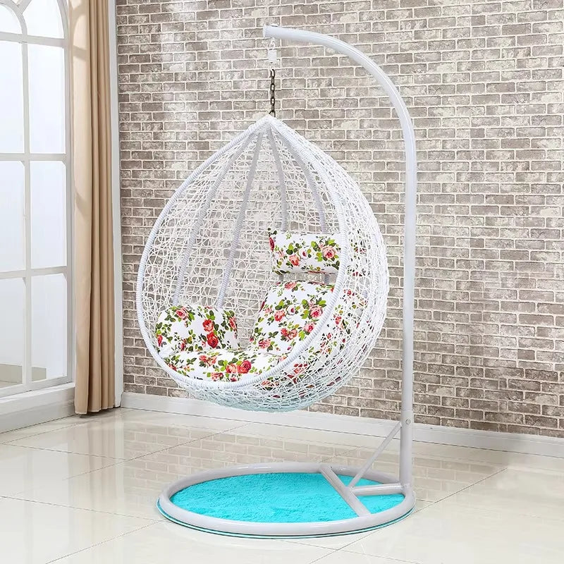 Hot Selling Indoor Swing Outdoor Hanging Chair Rattan Wicker Egg Swing Chair Customized
