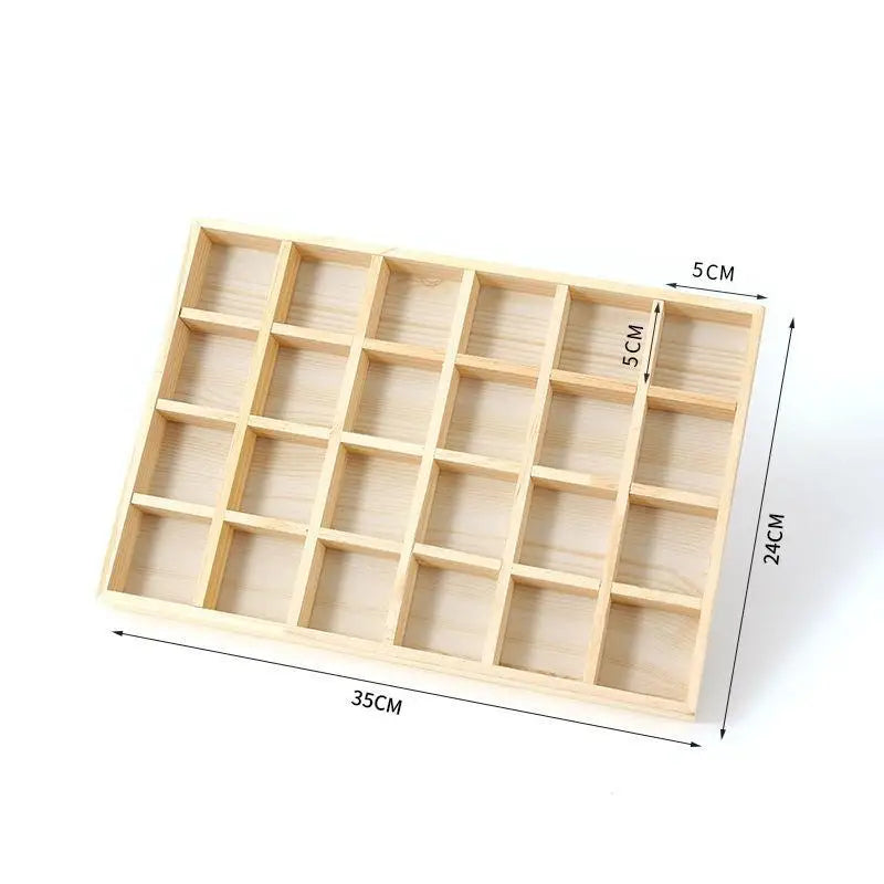 1Pcs Wooden Stackable Exquisite Jewelry Display Holder Portable Organizer Stand For Ring Earrings Necklace Trinkets Storage Case