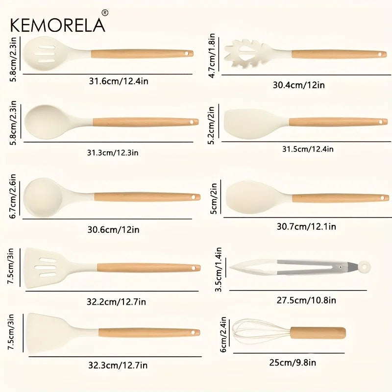 10-Piece Heat-Resistant Cookware Set