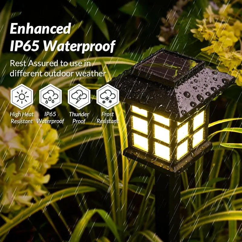 Solar Light LED Light Outdoor Waterproof Solar Walkway Lights Landscape Lighting for Garden Yard Patio Driveway Camping Decor