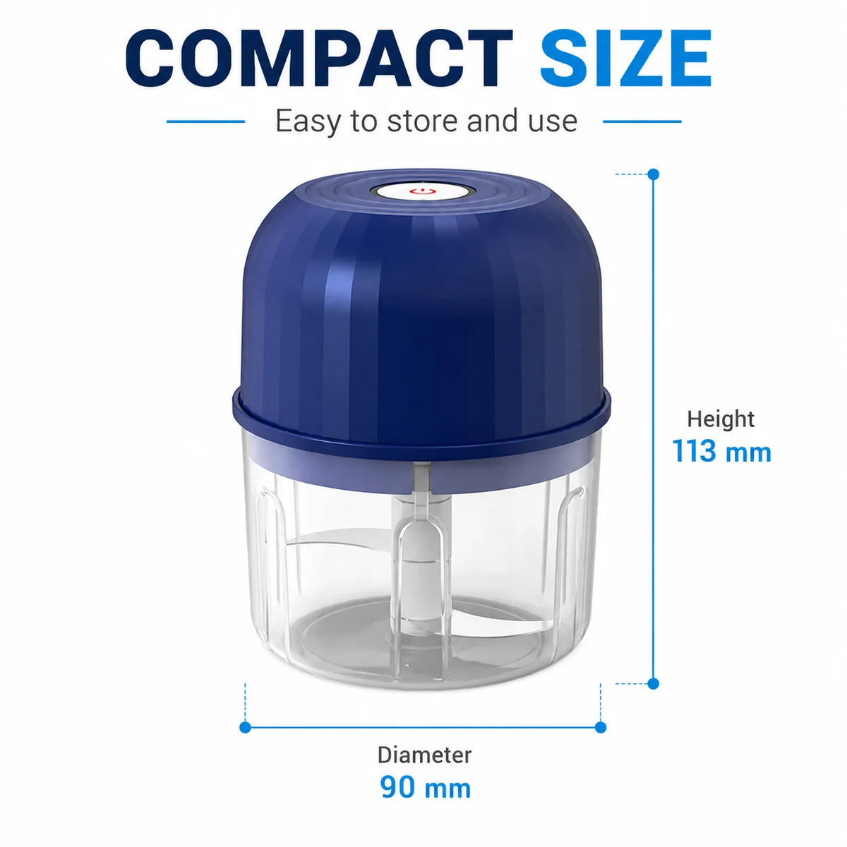1PC Electric Garlic Chopper Mini Food Processor Usb Rechargeable Vegetable Meat Grinder Kitchen Garlic Masher Mixer Tool