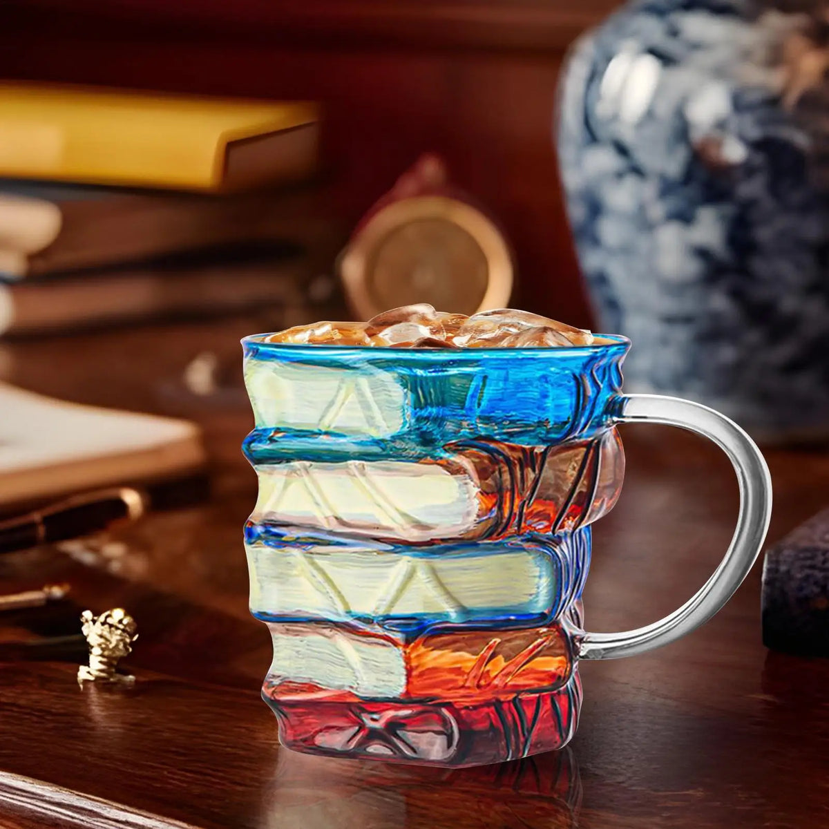 3D Book-Shaped Glass Coffee Mug 📖☕