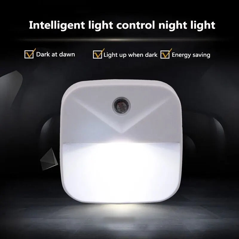 LED Night Light EU Plug In Smart Motion Sensor Light 220V Wall Lamp for Home Aisle WC Hallway Stair Kitchen Bedroom Night Lamp