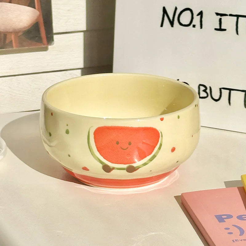 "Fruit Can Sing" Cute Ceramic Bowl