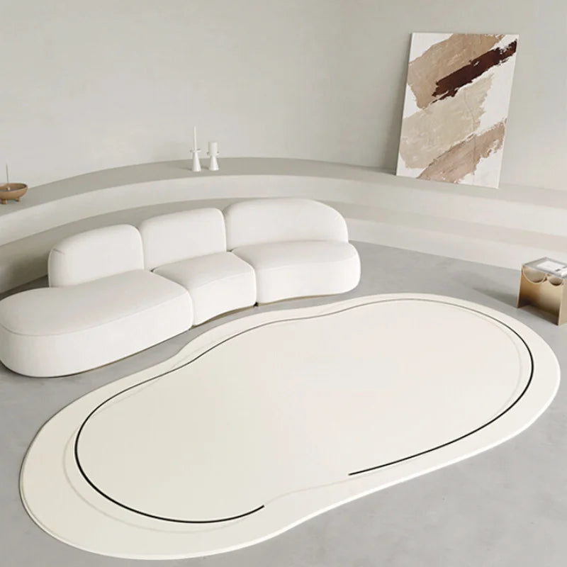 Living Room Study Elegant White Decorative Carpets Children&