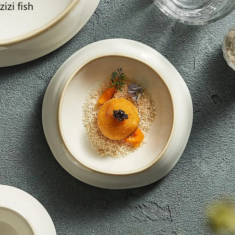 Versatile Ceramic Dinner & Steak Plate
