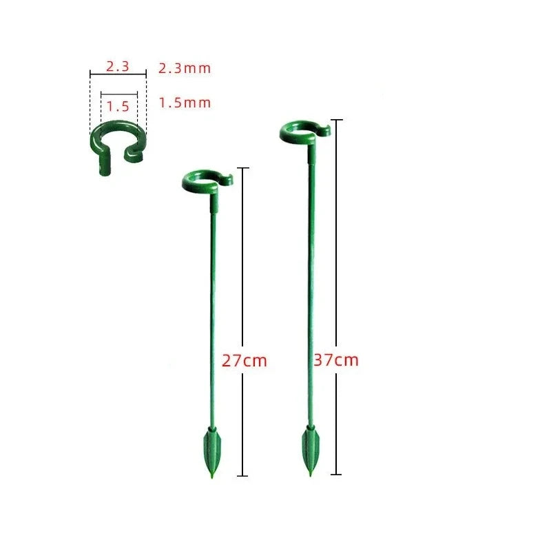10pcs Gardening tools Plant potted flower fixed anti fall frame Shape support rod Reusable plant scaffold Bonsai fixing tool