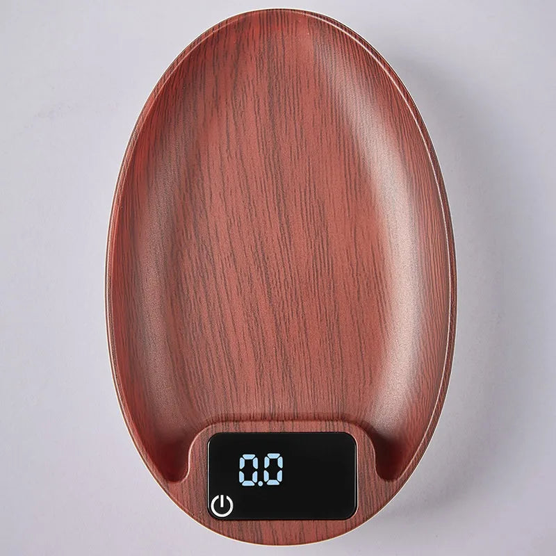 JUSTINLAU Digital Coffee Scale 0.1g Precision Espresso Brewing Weighing Scale with Bean Plate Portable for Kitchen Cafe Outdoor