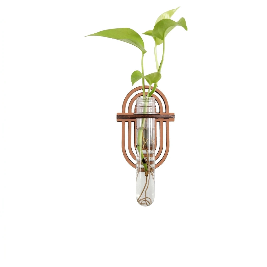 Wooden-Geometric Wall Shelf Plant Stand for Home Decoration Storage Rack