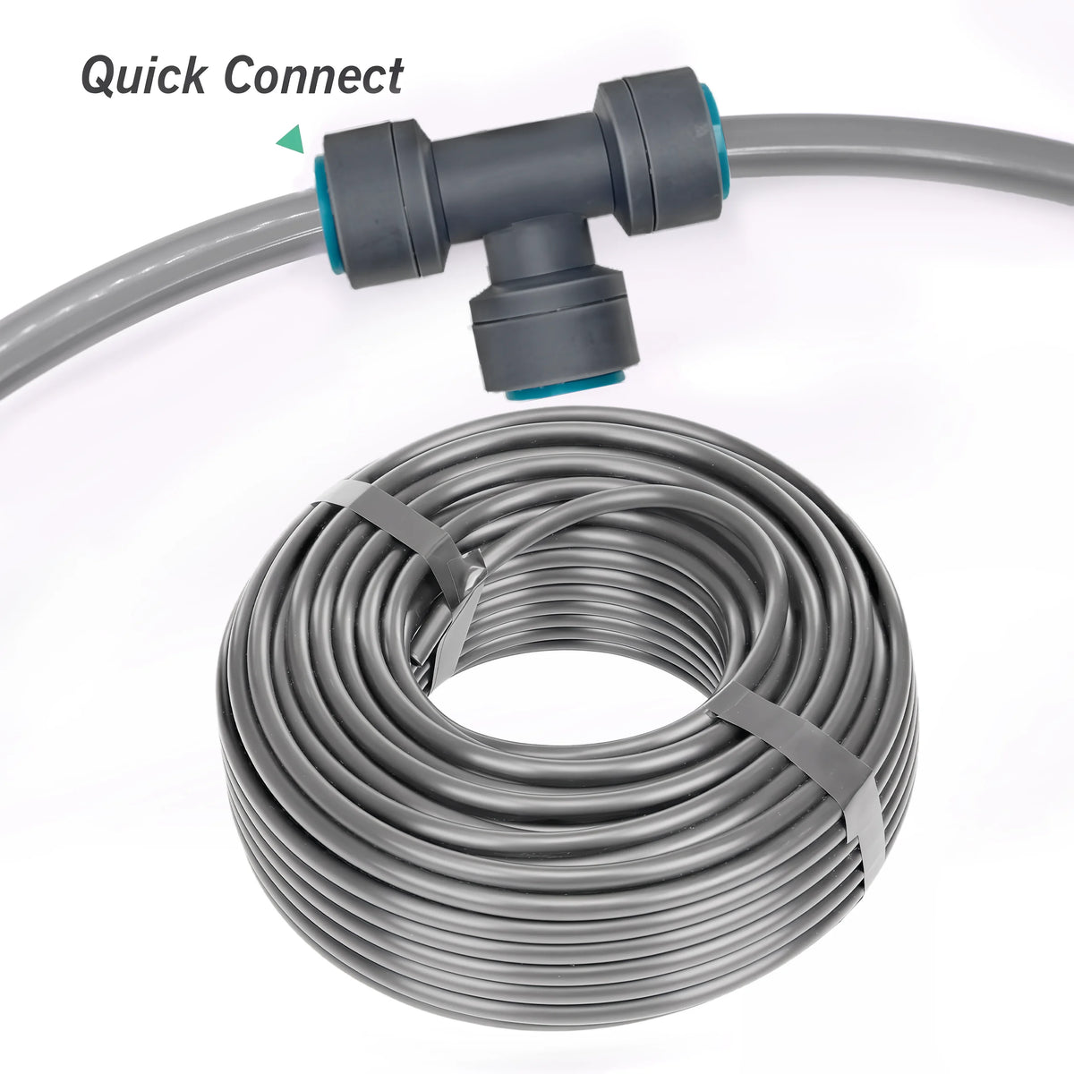 10M/20M/30M 1/4" 3/8" 1/2" Gray PE Hose for Home Garden Areenhouse Drip Irrigation Pipe OD-6mm OD-12mm OD-16mm Watering Tubeing