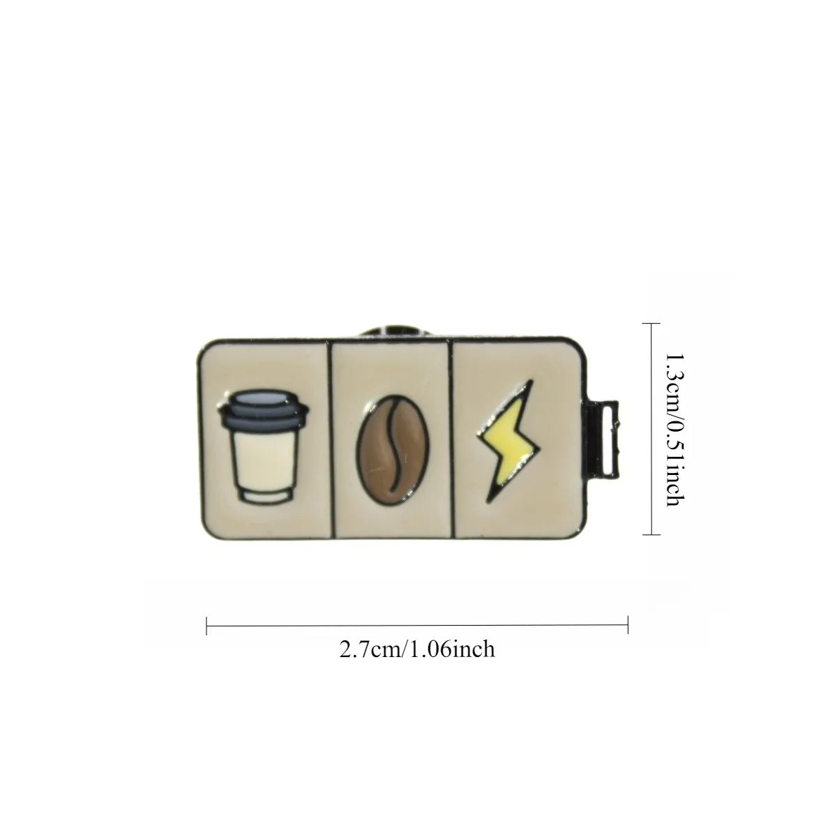 Coffee Series Badge Accessories Cup-shaped Pin Creative Cartoon Badge Personalized Clothing Backpack Decorative Accessories