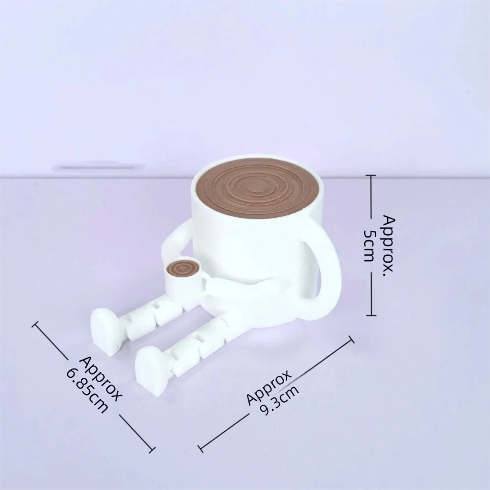 3D Printing Coffee Bean Ornaments Mocha pot Multi Functional Coffee cup Ornament Sculpture Funny Home Decorations Barista