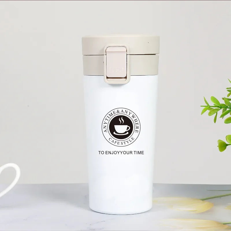 380ML/510ML Thermal Mug Double-layer Stainless Steel Coffee Cup Tea Vacuum Flask Thermos Water Bottle Leak-proof Thermos Mug