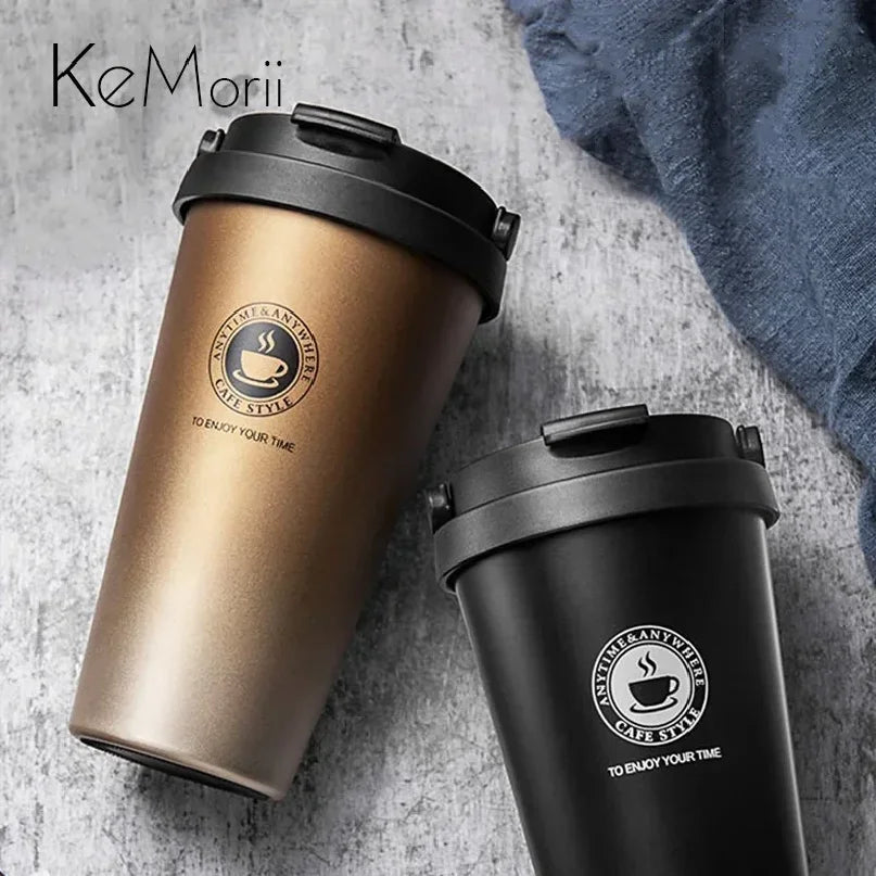 500ml Insulated Travel Coffee Cup with Handle