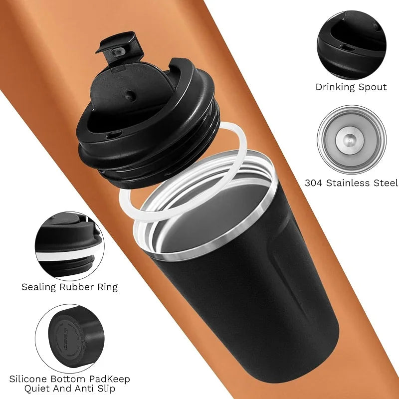 Double-Wall Insulated Coffee Mug for Travel