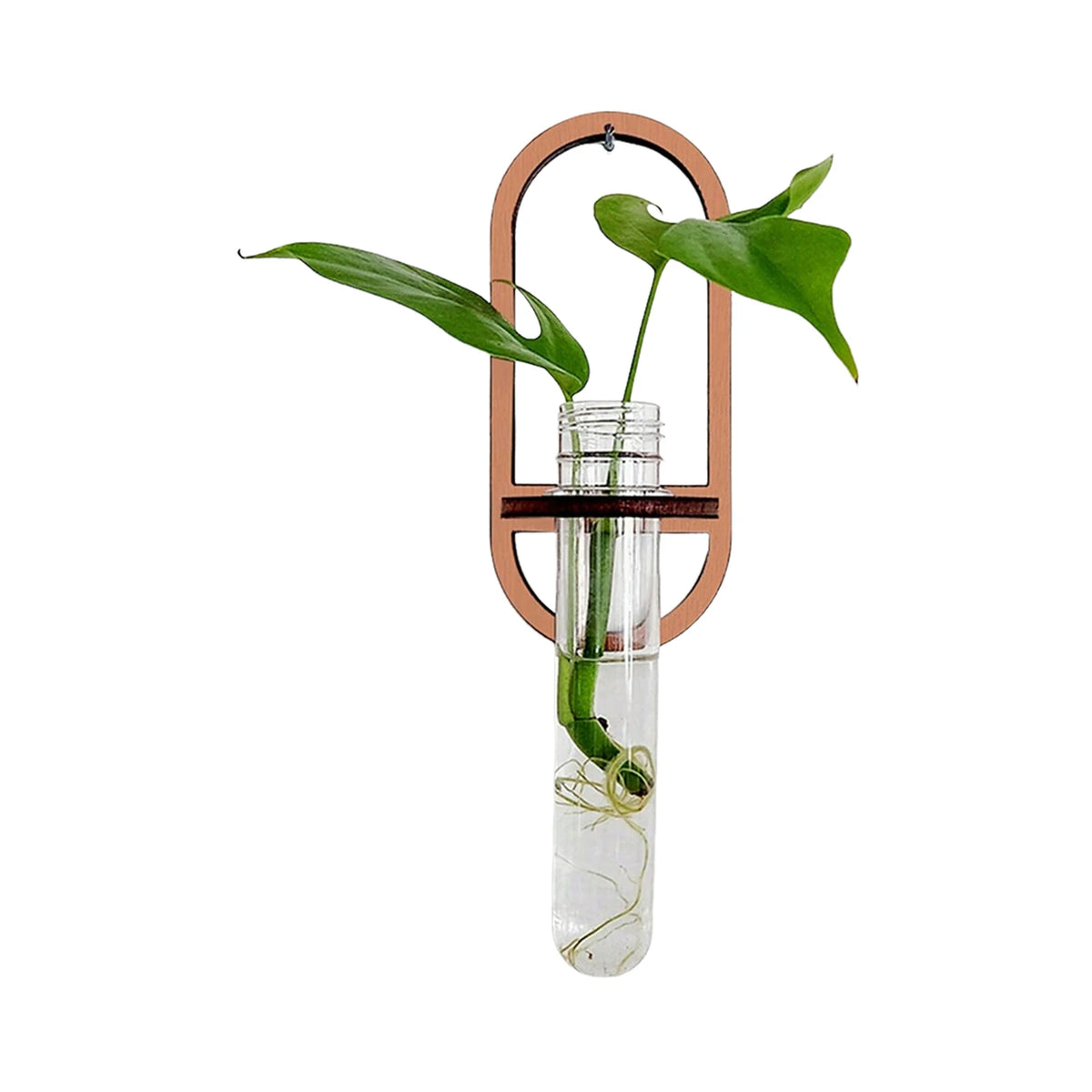 Wooden-Geometric Wall Shelf Plant Stand for Home Decoration Storage Rack