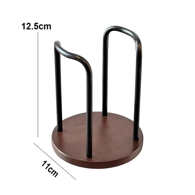 1pc Disposable Cup Storage Holder Rack Shelf Water Tea Cups Wood Dispenser with Longer Stick Mug Display Stand Organizer Supplie