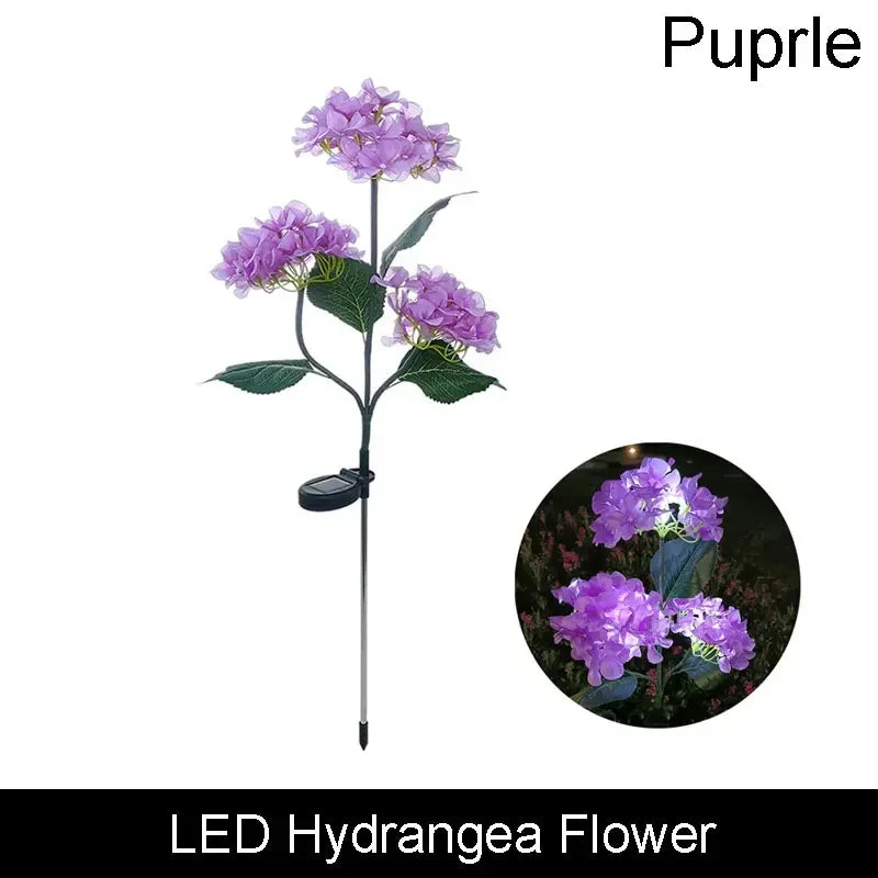 1pc 7-head Solar Artificial Orchid Flower Lawn Lights for Patio Yard Garden Wedding Christmas Decoration LED Solar Ground Lights