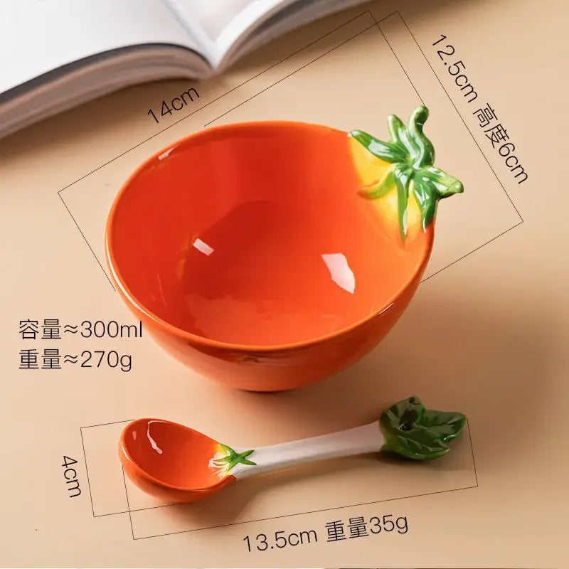 300ml Cute Strawberry Salad & Noodle Bowl
