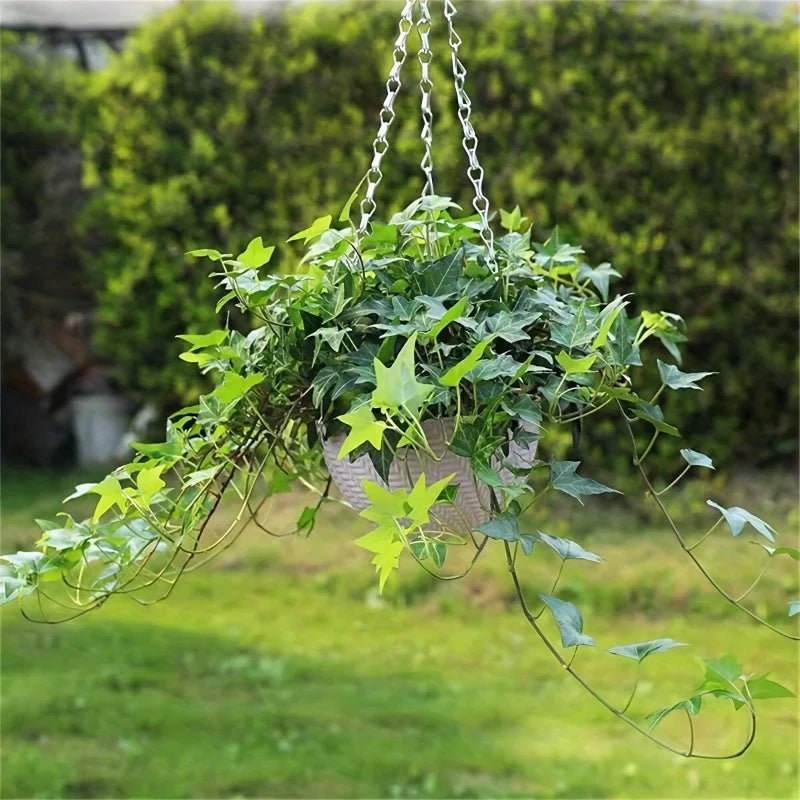 Space-Saving Hanging Flower Pots 2PCS, Easy Mount Railing Hanging Planters, Durable Plant Pots for Balcony, Garden, Indoor Green