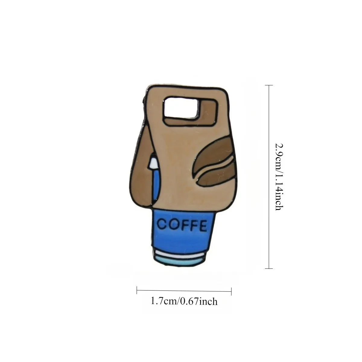 Coffee Series Badge Accessories Cup-shaped Pin Creative Cartoon Badge Personalized Clothing Backpack Decorative Accessories