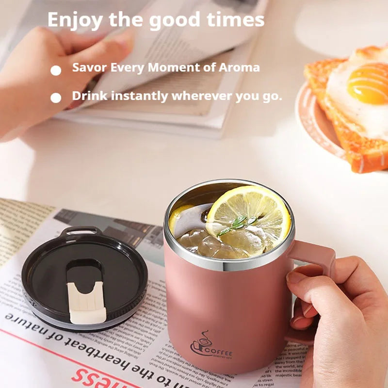 430ML Double-Layer Stainless Steel Coffee Mug