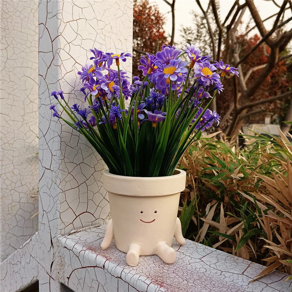 Cute Swing Face Succulent Planter