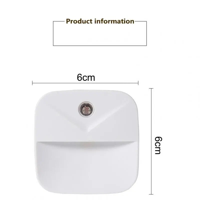 LED Night Light EU Plug In Smart Motion Sensor Light 220V Wall Lamp for Home Aisle WC Hallway Stair Kitchen Bedroom Night Lamp