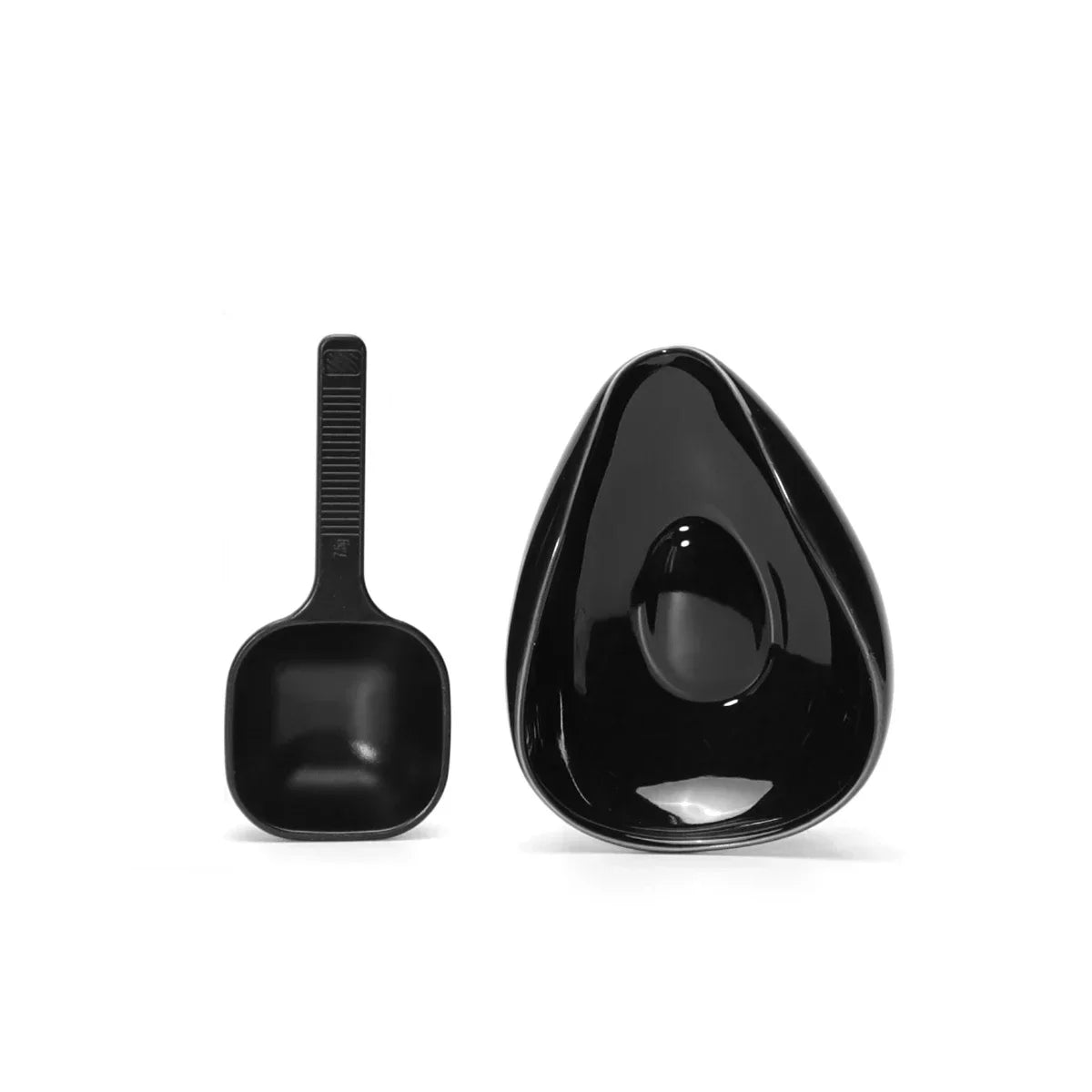 Coffee Bean Dosing Cup and Spoon Set, Ceramic Dosing Vessel Measuring Tray Kit for Coffee or Tea, Espresso Accessories