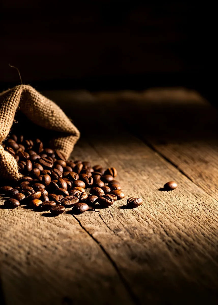 Coffee Cup And Beans Photograph Posters Delicious Coffee Latte Breakfast Prints Canvas Painting Wall Art Picture Home Room Decor